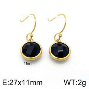 Stainless Steel Stone&Crystal Earring - KE88776-Z