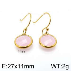 Stainless Steel Stone&Crystal Earring - KE88782-Z