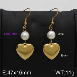 SS Gold-Plating Earring - KE88856-Z