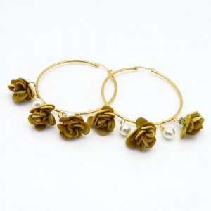 SS Gold-Plating Earring - KE88916-BI