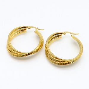 SS Gold-Plating Earring - KE89236-LO