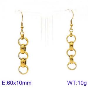 SS Gold-Plating Earring - KE89400-Z