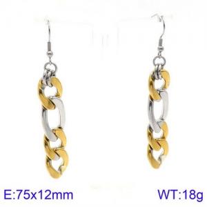 SS Gold-Plating Earring - KE89403-Z