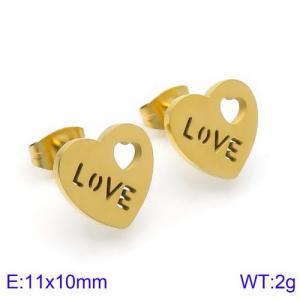 SS Gold-Plating Earring - KE89926-KFC