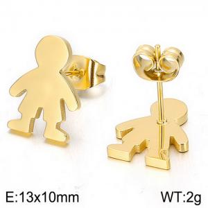 SS Gold-Plating Earring - KE89944-K