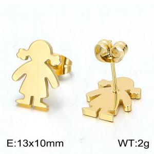 SS Gold-Plating Earring - KE89947-K