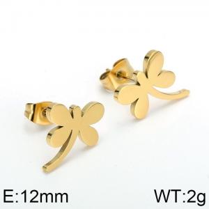 SS Gold-Plating Earring - KE89950-K