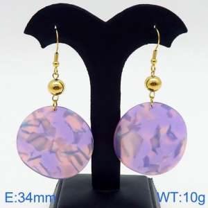 SS Gold-Plating Earring - KE90307-BI