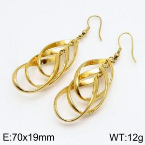 SS Gold-Plating Earring - KE90397-SO