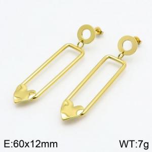 SS Gold-Plating Earring - KE90409-SO