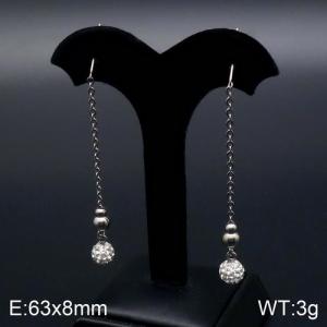 Stainless Steel Stone&Crystal Earring - KE90794-Z