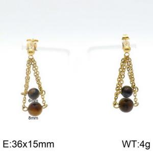 SS Gold-Plating Earring - KE91090-Z