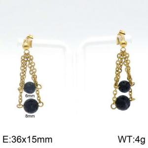 SS Gold-Plating Earring - KE91091-Z