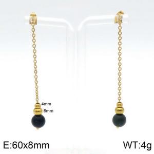 SS Gold-Plating Earring - KE91109-Z