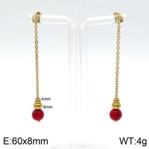 SS Gold-Plating Earring - KE91121-Z