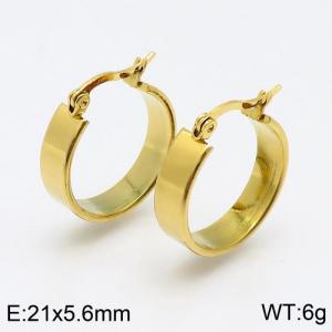 SS Gold-Plating Earring - KE91185-LO