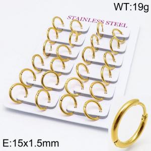 SS Gold-Plating Earring - KE91281-WJ