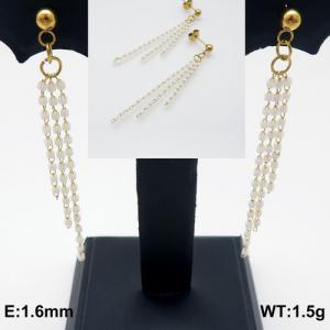 Stainless Steel Stone&Crystal Earring - KE91586-Z