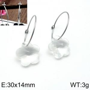 Stainless Steel Stone&Crystal Earring - KE91593-Z