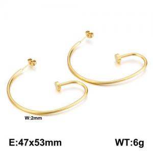 SS Gold-Plating Earring - KE91779-MS