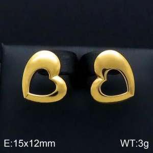 SS Gold-Plating Earring - KE92547-Z