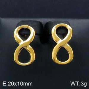 SS Gold-Plating Earring - KE92551-Z