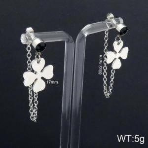 Stainless Steel Stone&Crystal Earring - KE92750-Z