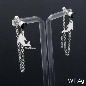 Stainless Steel Stone&Crystal Earring - KE92754-Z