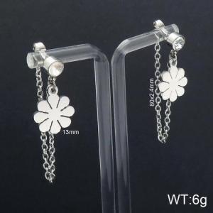 Stainless Steel Stone&Crystal Earring - KE92758-Z