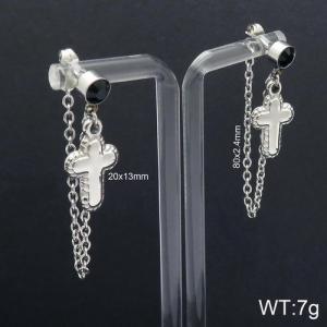 Stainless Steel Stone&Crystal Earring - KE92767-Z