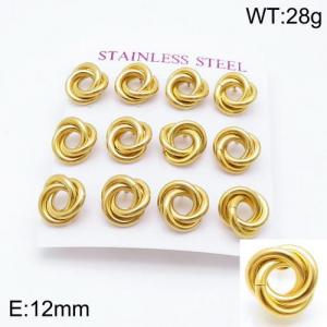 SS Gold-Plating Earring - KE93122-HR