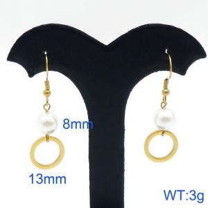 SS Gold-Plating Earring - KE94385-Z