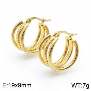 SS Gold-Plating Earring - KE94849-LO