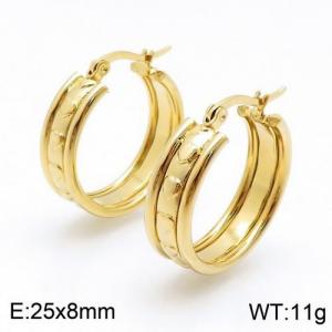 SS Gold-Plating Earring - KE94858-LO