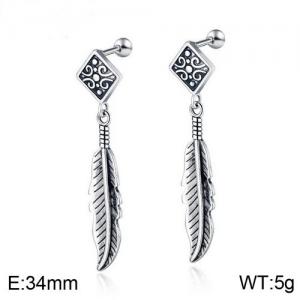 Stainless Steel Earring - KE94968-WGTY