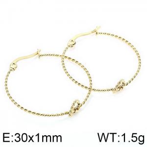 SS Gold-Plating Earring - KE95005-KFC