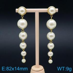 SS Gold-Plating Earring - KE95035-HJ