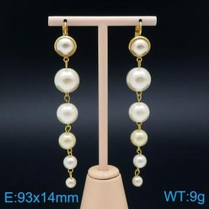 SS Gold-Plating Earring - KE95036-HJ