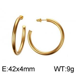 SS Gold-Plating Earring - KE95087-WGSF