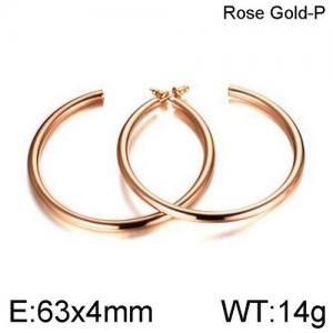 SS Rose Gold-Plating Earring - KE95090-WGSF