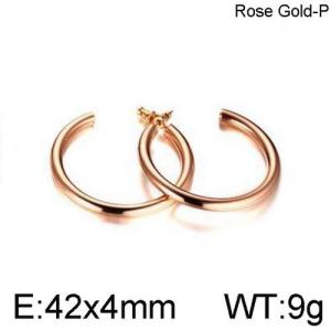 SS Rose Gold-Plating Earring - KE95091-WGSF