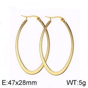 SS Gold-Plating Earring - KE95093-WGSF