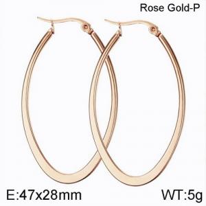 SS Rose Gold-Plating Earring - KE95095-WGSF