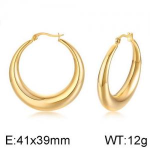 SS Gold-Plating Earring - KE95098-WGSF