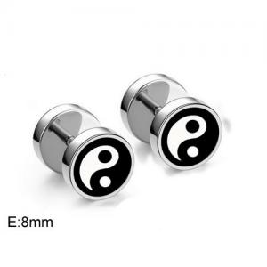 Stainless Steel Earring - KE95333-WGLN