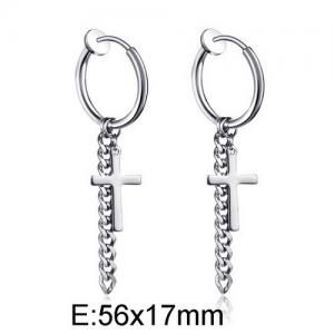 Stainless Steel Earring - KE95409-WGLN