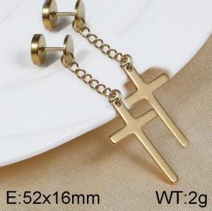 SS Gold-Plating Earring - KE95473-WGLN