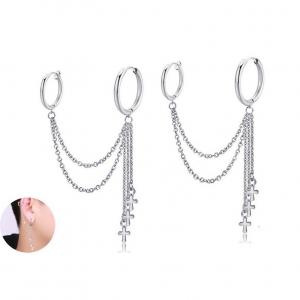 Stainless Steel Earring - KE95481-WGLN