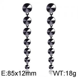 Stainless Steel Stone&Crystal Earring - KE95510-WGLN