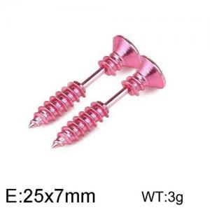 Stainless Steel Earring - KE95520-WGLN